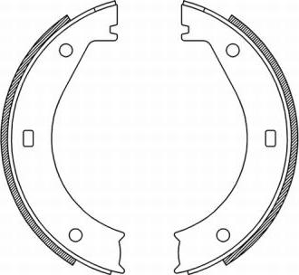 ABE CRB005ABE - Комплект тормозов, ручник, парковка autosila-amz.com