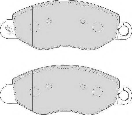 ABEX AVR111 - Тормозные колодки, дисковые, комплект autosila-amz.com