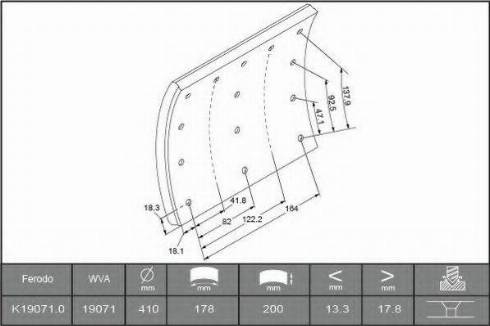 ABEX B2755929 - Комплект тормозных башмаков, барабанные тормоза autosila-amz.com