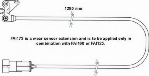 ABEX FAI173 - Сигнализатор, износ тормозных колодок autosila-amz.com