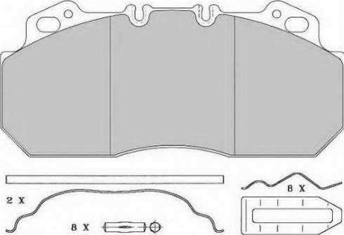 ABEX G6644 - Тормозные колодки, дисковые, комплект autosila-amz.com