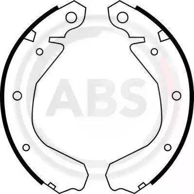 A.B.S. 40594 - Комплект тормозных колодок, барабанные autosila-amz.com