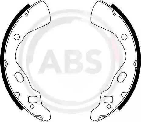 A.B.S. 40595 - Комплект тормозных колодок, барабанные autosila-amz.com