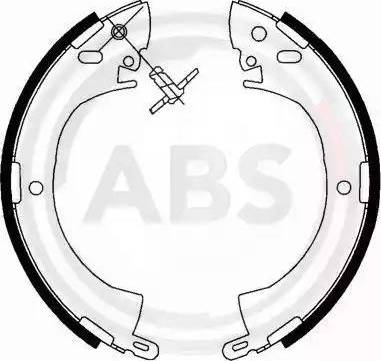 A.B.S. 40524 - Комплект тормозных колодок, барабанные autosila-amz.com