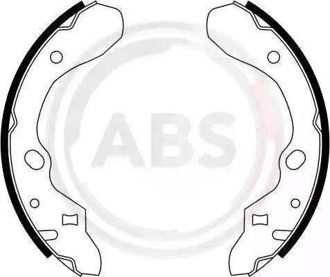 A.B.S. 40659 - Комплект тормозных колодок, барабанные autosila-amz.com