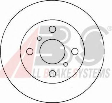 A.B.S. 16652 OE - Тормозной диск autosila-amz.com