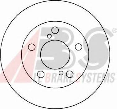 A.B.S. 16552 OE - Тормозной диск autosila-amz.com