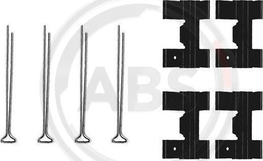 A.B.S. 0951Q - Комплектующие для колодок дискового тормоза autosila-amz.com