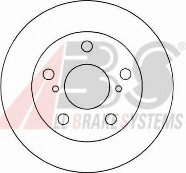 A.B.S. 16231 OE - Тормозной диск autosila-amz.com