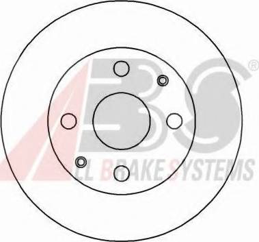 A.B.S. 16174 OE - Тормозной диск autosila-amz.com