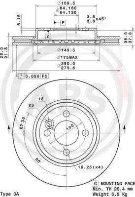 A.B.S. 09.A761.11 - Тормозной диск autosila-amz.com