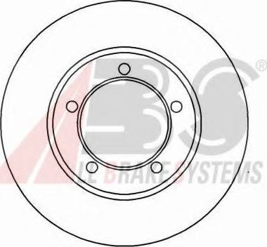 A.B.S. 15843 OE - Тормозной диск autosila-amz.com