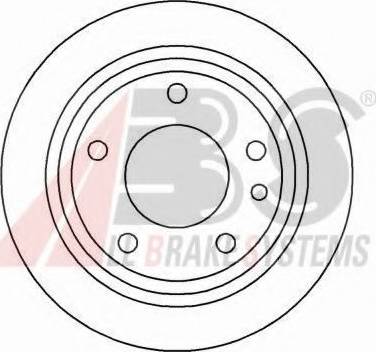 A.B.S. 15742 OE - Тормозной диск autosila-amz.com