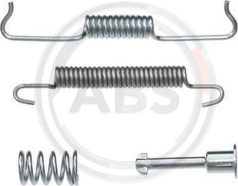 A.B.S. 0841Q - 0841Q Монтажный комплект барабанных тормозных колодок autosila-amz.com