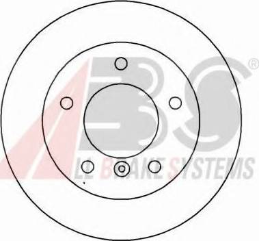 A.B.S. 15782 OE - Тормозной диск autosila-amz.com