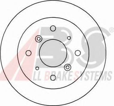 A.B.S. 15628 OE - Тормозной диск autosila-amz.com