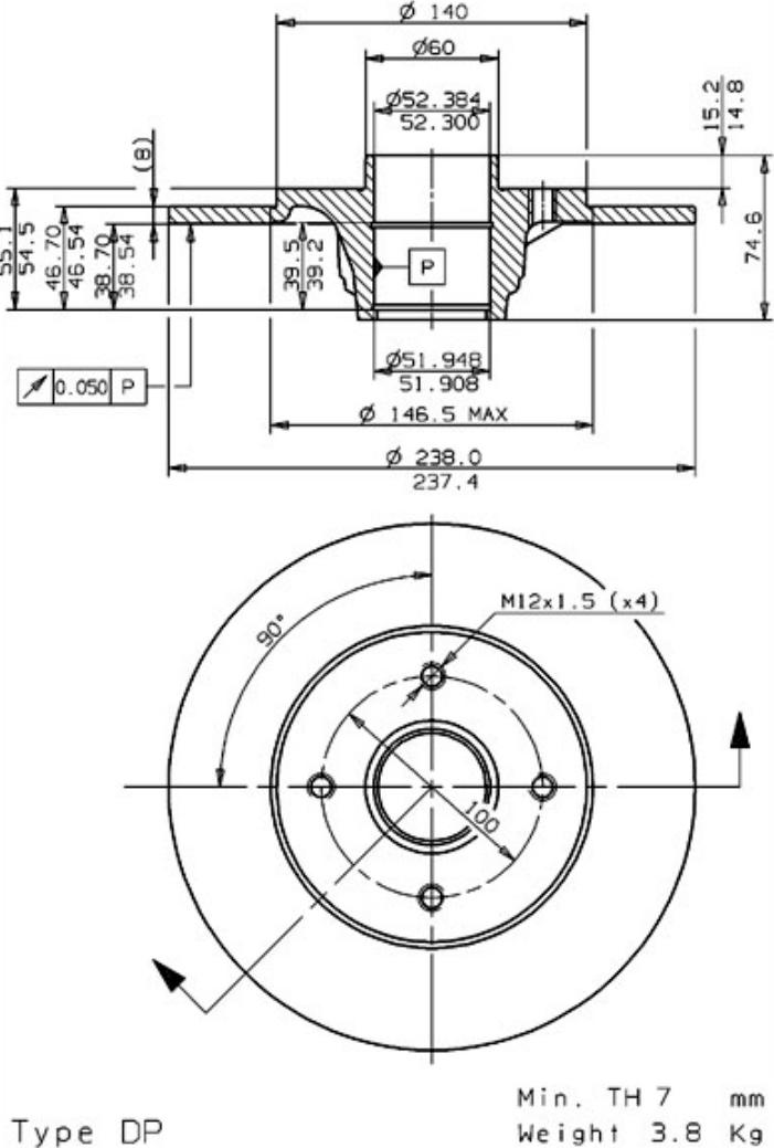 A.B.S. 08.5834.10 - Тормозной диск autosila-amz.com