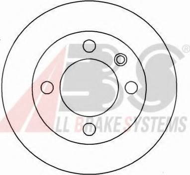 A.B.S. 16187 OE - Тормозной диск autosila-amz.com