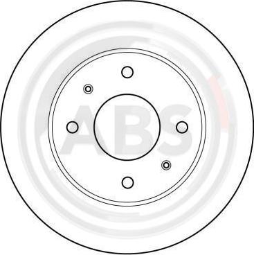 A.B.S. 15986 - Тормозной диск autosila-amz.com