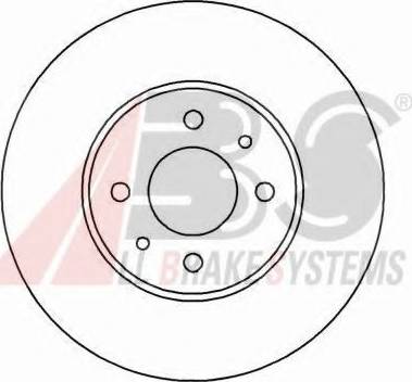 A.B.S. 15050 OE - Тормозной диск autosila-amz.com