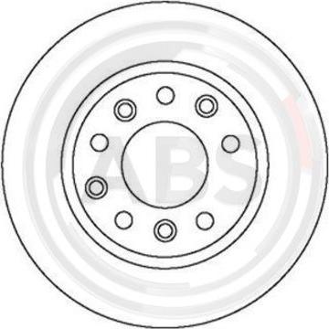 A.B.S. 15118 - Тормозной диск autosila-amz.com