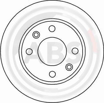 A.B.S. 15318 - Тормозной диск autosila-amz.com