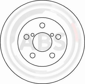 A.B.S. 16554 - Тормозной диск autosila-amz.com