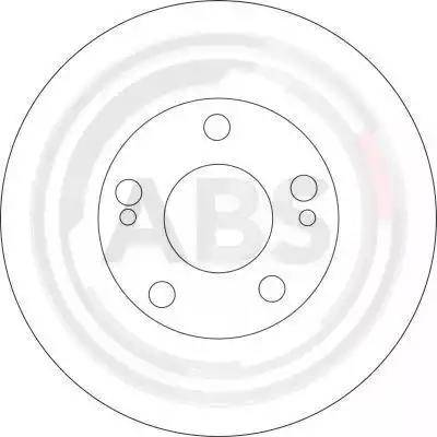 A.B.S. 16672 - Тормозной диск autosila-amz.com