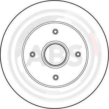 A.B.S. 16058 - Тормозной диск autosila-amz.com