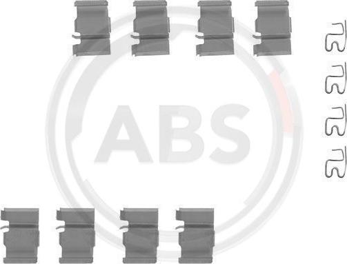 A.B.S. 1133Q - Комплектующие для колодок дискового тормоза autosila-amz.com