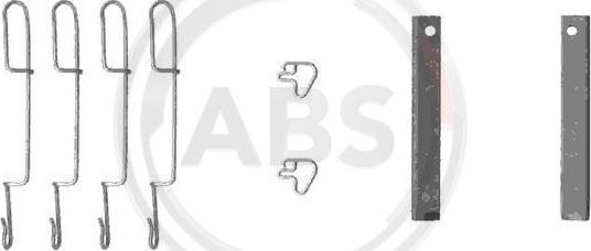 A.B.S. 1280Q - Комплектующие для колодок дискового тормоза autosila-amz.com