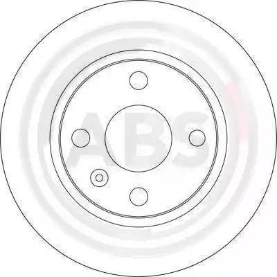 A.B.S. 17684 - Тормозной диск autosila-amz.com