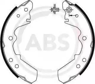 A.B.S. 8662 - Комплект тормозных колодок, барабанные autosila-amz.com