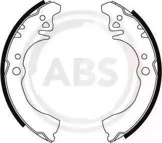 A.B.S. 8842 - Комплект тормозных колодок, барабанные autosila-amz.com