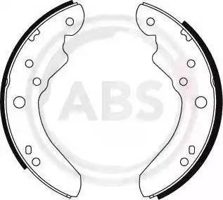 A.B.S. 8834 - Комплект тормозных колодок, барабанные autosila-amz.com