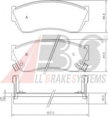 A.B.S. 36656 OE - Тормозные колодки, дисковые, комплект autosila-amz.com