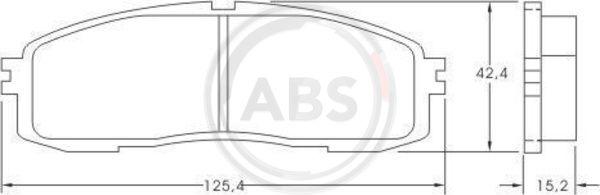 A.B.S. 36626 - Комплект тормозных колодок, дисковый тормоз autosila-amz.com