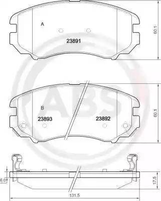 Sangsin Brake SP1155 - Тормозные колодки, дисковые, комплект autosila-amz.com