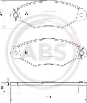 A.B.S. 37040 - Тормозные колодки, дисковые, комплект autosila-amz.com