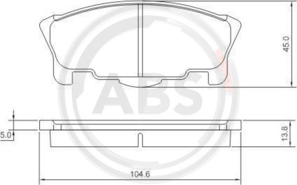 A.B.S. 37058 - Тормозные колодки, дисковые, комплект autosila-amz.com