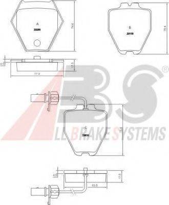 A.B.S. 37159 OE - Тормозные колодки, дисковые, комплект autosila-amz.com