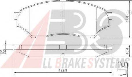 A.B.S. 37200 OE - Тормозные колодки, дисковые, комплект autosila-amz.com