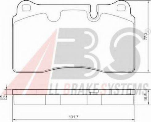 A.B.S. 37712 OE - Тормозные колодки, дисковые, комплект autosila-amz.com