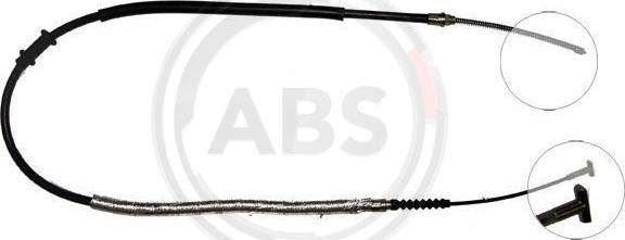 A.B.S. K13178 - Тросик, cтояночный тормоз autosila-amz.com