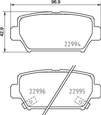 Roadhouse 1882.02 - Тормозные колодки, дисковые, комплект autosila-amz.com