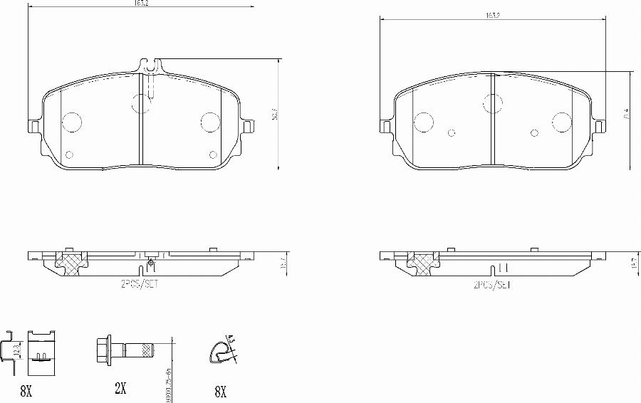 A.B.S. P 50 152 - Тормозные колодки, дисковые, комплект autosila-amz.com