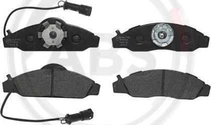 A.B.S. P15003 - Тормозные колодки, дисковые, комплект autosila-amz.com