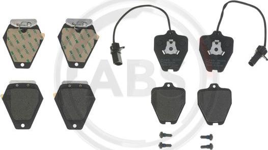 A.B.S. P85096 - Тормозные колодки, дисковые, комплект autosila-amz.com