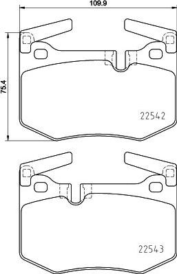 A.B.S. P83164 - Тормозные колодки, дисковые, комплект autosila-amz.com