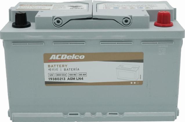 ACDelco 19380213 - Стартерная аккумуляторная батарея, АКБ autosila-amz.com